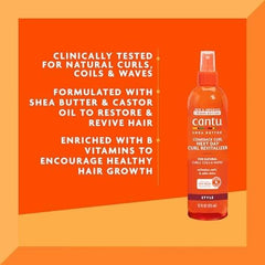 Cantu Comeback Curl Next Day Curl Revitalizer – Spray Revitalizador de Rizos Día Siguiente (355 ml)