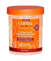 Cantu Jamaican Black Castor Oil Strengthening Styling Gel – Gel Fortalecedor con Aceite de Ricino Negro Jamaicano (524 ml / 18,5 fl oz)