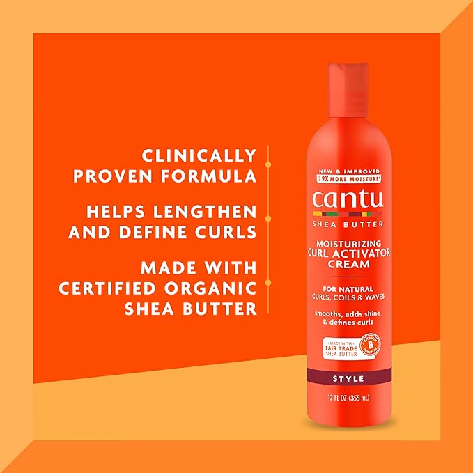 Cantu Moisturizing Curl Activator Cream – Crema Hidratante Activadora de Rizos (355 ml)
