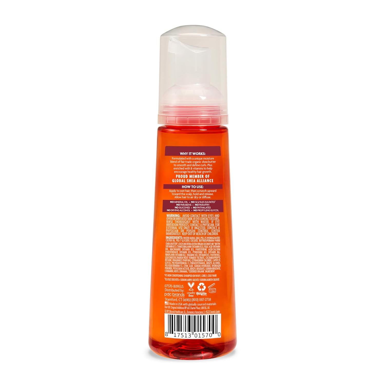 Cantu Wave Whip Curling Mousse – Espuma Moldeadora para Ondas y Rizos (248 ml / 8.4 fl oz)