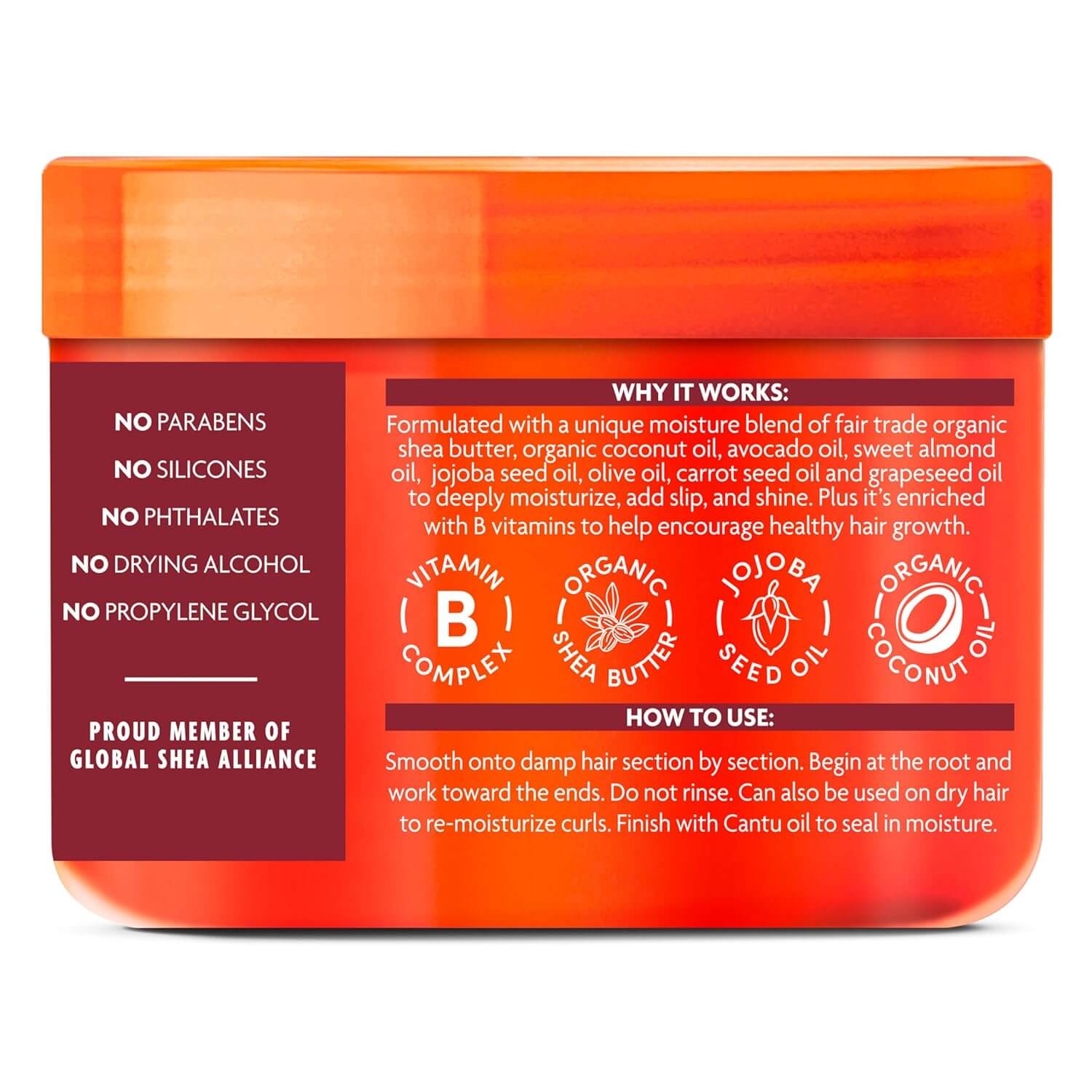 Cantu Coconut Curling Cream – Crema Definidora de Coco para Rizos (340 g / 12 oz)