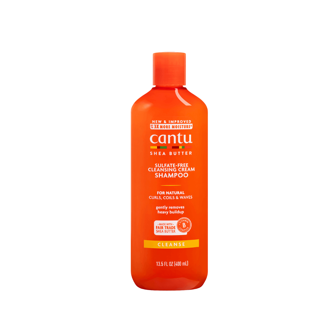 Cantu Sulfate-Free Cleansing Cream Shampoo – Shampoo Crema de Limpieza sin Sulfatos para Rizos (400 ml / 13.5 fl oz)