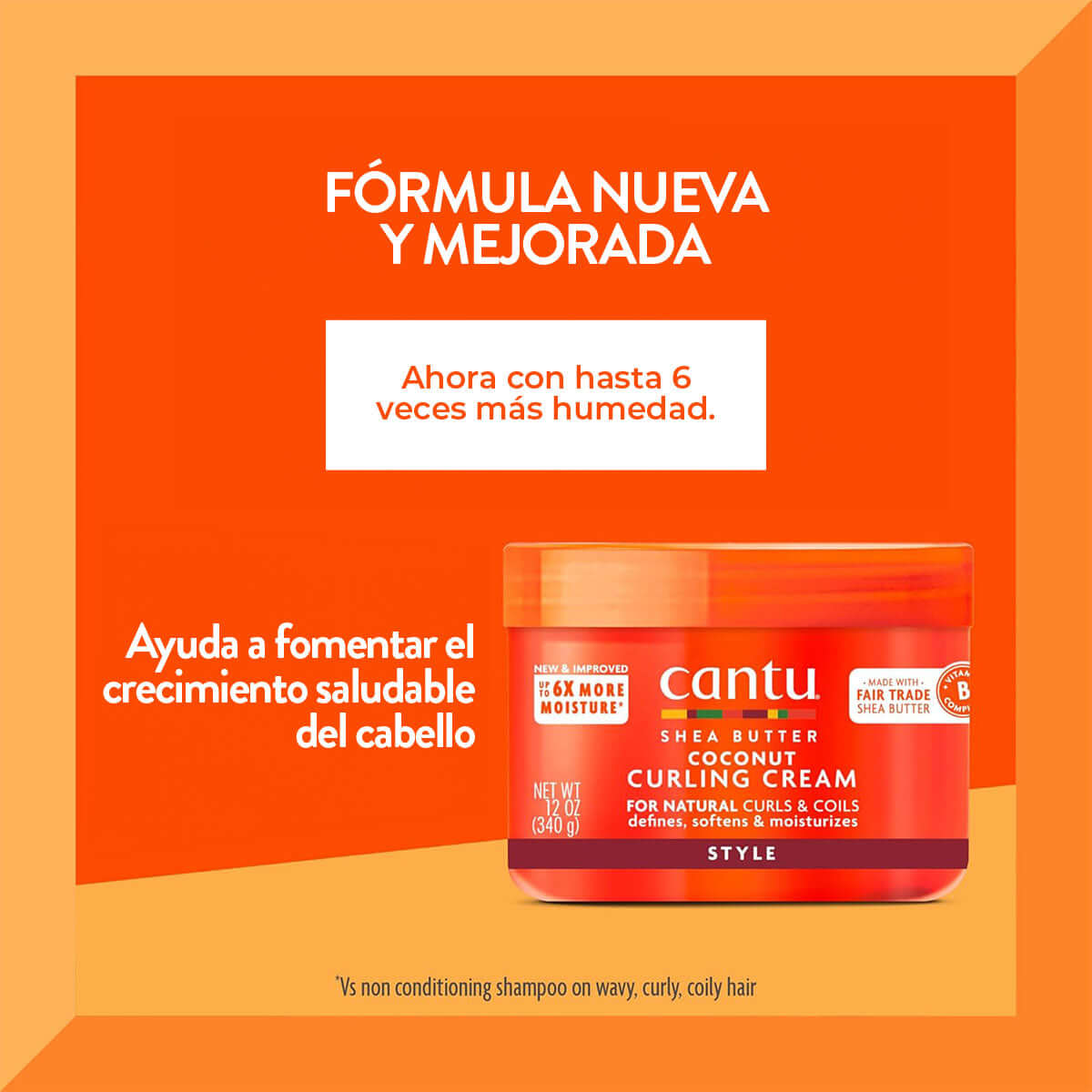 Cantu Coconut Curling Cream – Crema Definidora de Coco para Rizos (340 g / 12 oz)